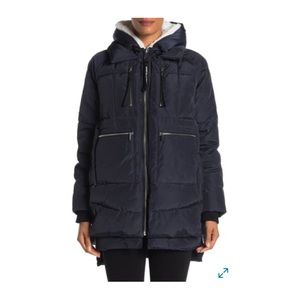Bagatelle Sport Down Parka in Navy